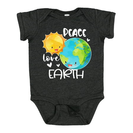 

Inktastic Earth Day Peace Love Earth Gift Baby Boy or Baby Girl Bodysuit