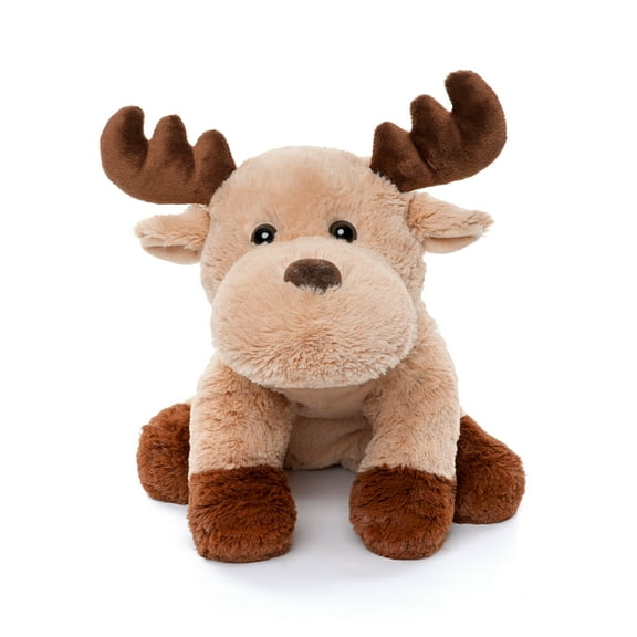 WEIGEDU Adorable Caribou Furry Reindeer Elk Moose Stuffed Animals Plush Toy For Christmas Boy Girl Babies Gifts , 13 inches