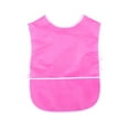 thumbnail image 2 of Kids Painting Aprons Cute Fast-drying Toddler Paint Smock Anti-Odor Aprons with Spacious Pockets Dustcoat Washable Drop Cloth Community Hand Painting Rose Red, 2 of 7