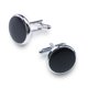 thumbnail image 3 of Gemelos Para Hombres Camisa De Esmoquin Gemelos Acero Inoxidable Circonita Cúbica Accesorios De Camisa Único Negocio Novio Boda Negro Plata Oro Joyería Gif, 3 of 5