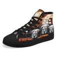thumbnail image 7 of Happy Halloween Pug Costume High Top Canvas Shoes Sneakers Black Size 5, 7 of 7