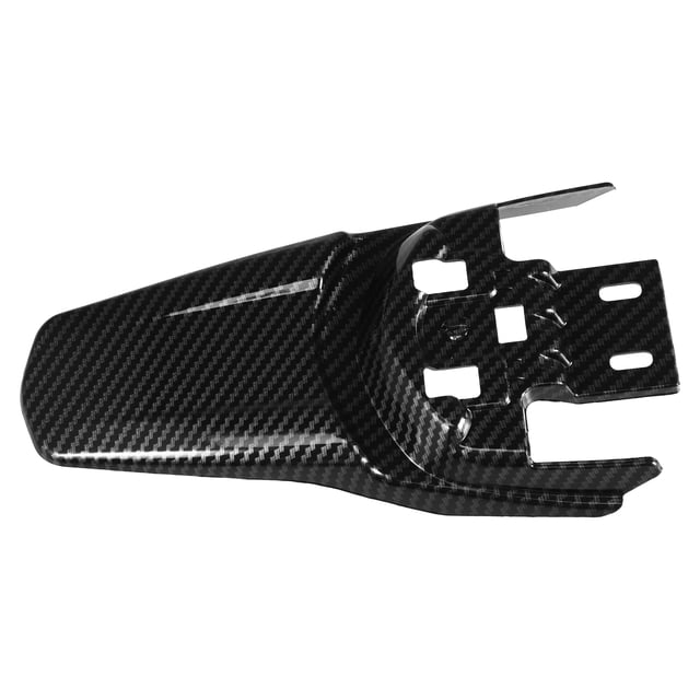 Guardabarros trasero de motocicleta Unique Bargains para bicicleta eléctrica de tierra para sur-ron/para surron/S/X/X160/X260 patrón de fibra de carbono negro