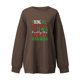 thumbnail image 1 of Gibobby Sudaderas de moda Sudadera sin capucha de manga larga con cuello Rojoondo y divertidas navideñas informales para mujer para la temporada de otoño e invierno (Café, M), 1 of 5