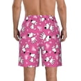 thumbnail image 3 of Kdxio Love Dog Pattern Mens Casual Shorts - Drawstring Summer Beach Sports Shorts for Men, 3 of 9