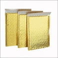 thumbnail image 2 of ProLine® Metallic Gold Poly Bubble Padded Shipping Mailers Envelopes 10.5" x 16" (100 Mailers), 2 of 5
