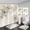 4533SD-4pcs Set, variant on Luxury Fashion Pearl Bouquet Shower Curtain Elegant Fantasy 3D Style Polyester Bath Curtains Rug Set Home Bathroom r