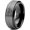 Black Grey Bevel Tungsten, variant on Tungsten Bull Taurus Muscular Horns Cattle Band Ring 8mm Men Women Comfort Fit Black Dome Brushed Polished