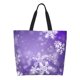 thumbnail image 1 of Fotbe Snowflakes Bolsa Tote Estética de Lona con Estampado para Mujer - Bolsa Reutilizable de Hombro Casual para Vacaciones, Compras, Trabajo y Gimnasio, 1 of 8