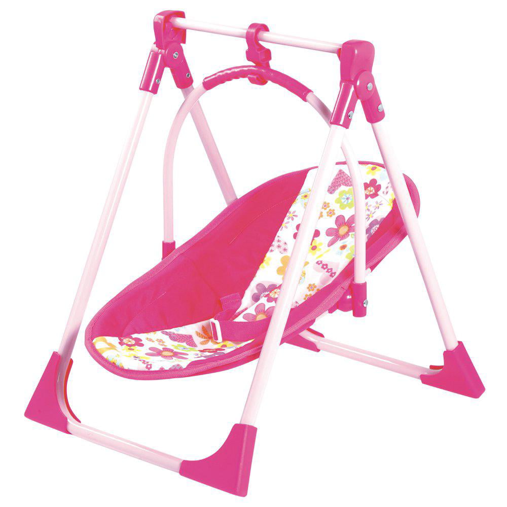 Baby Doll Play Set Swing High Chair Swing Carrier Girl Pretend Toy Gift New 