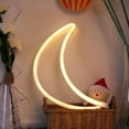 thumbnail image 2 of Coloody Moon Shaped Neon Signs Led Neon Light Art Decorative Lights Wall Decor-Yellow Moon, 2 of 3