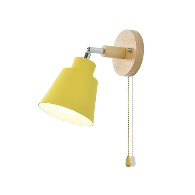 Lámpara De Cabeza De Dirección E27, Luz De Pared Nórdica Decorativa, Luz De Noche Moderna Con Interruptor De Cadena Colgante Minnieouse HA025234-03