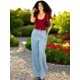 thumbnail image 2 of Player Mujer Texturizada Casual Stretch Blusa Dama Top, 2 of 5