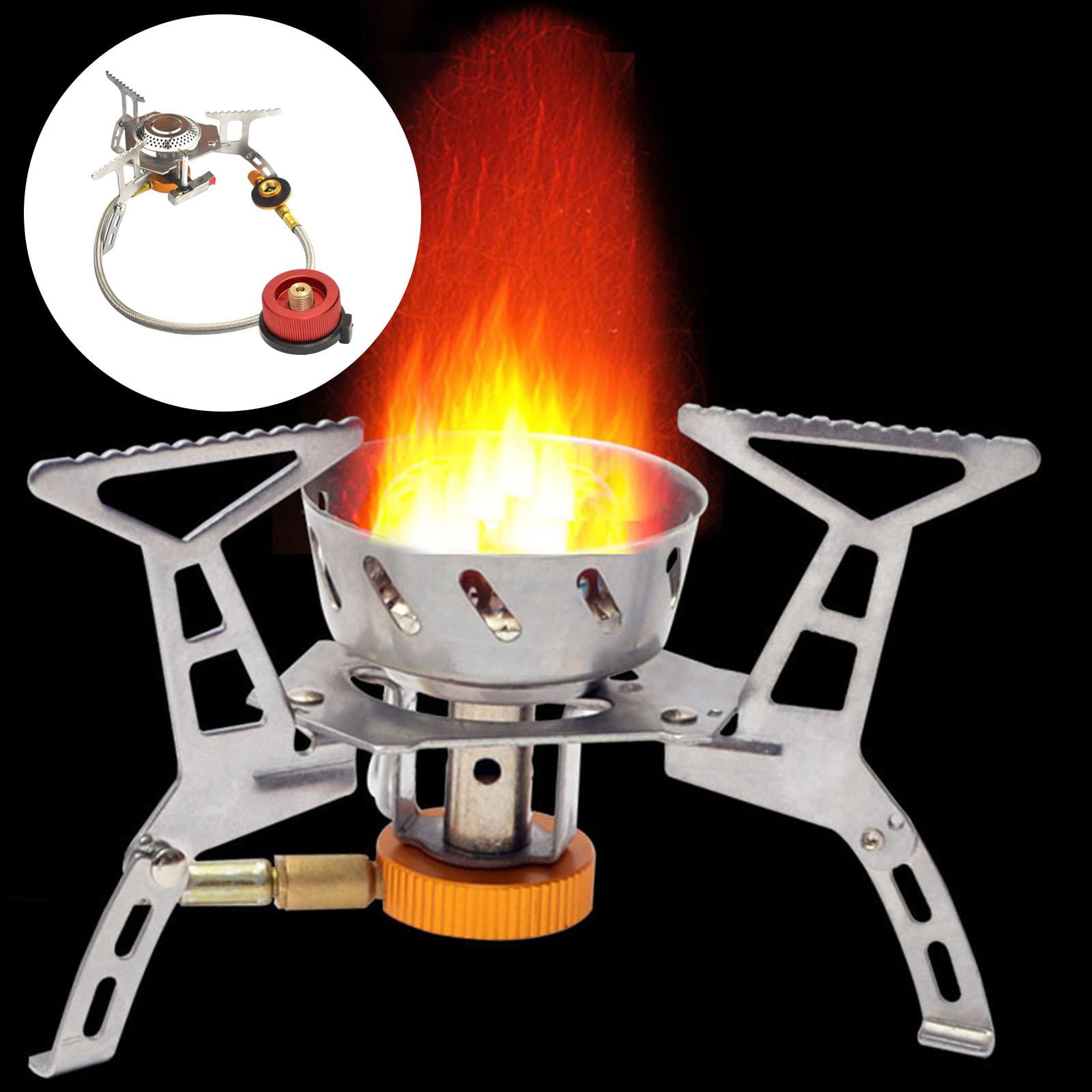 Mini Camping Gas Stove Outdoor Tourist Burner Strong Fire- Heater Tourism  Cooker Survival Mountaineering Stove with Storage Bag