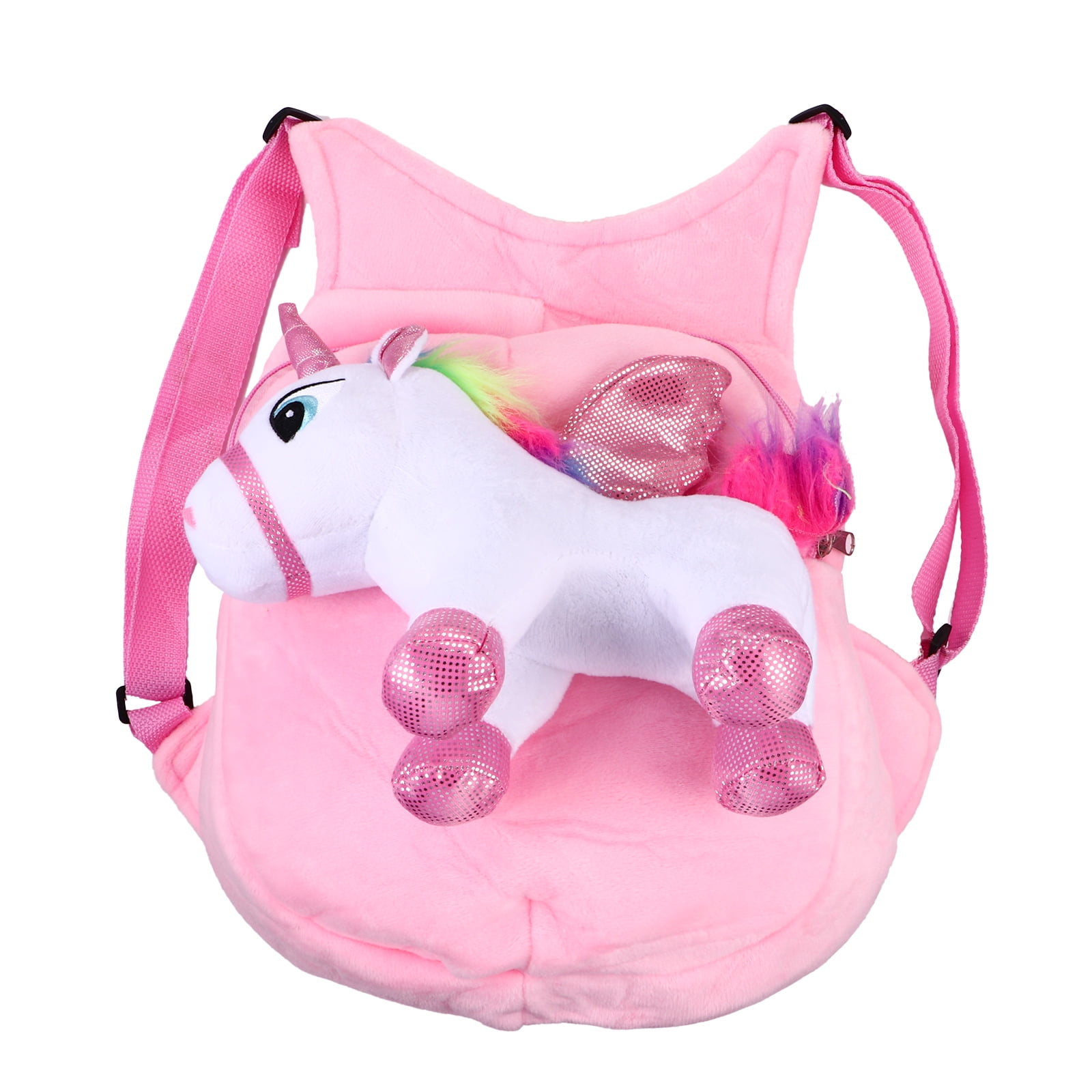 Adorable Cartoon Children Backpack Kindergarten Schoolbag Plush Unicorn