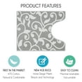 thumbnail image 2 of Sussexhome Toilet Mat - Machine Washable & Absorbent Bath Rugs for Bathroom Floor - Plush, Non Slip Bath Rug - Polyester & Cotton Bathroom Rugs with Printed Pattern Design - 20”x24" Bathroom Mats, 2 of 6