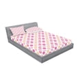 thumbnail image 2 of Ambesonne Colorful Fitted Sheet & Pillow Sham Set, Geometric Dots Circles, Full, Multicolor, 2 of 2