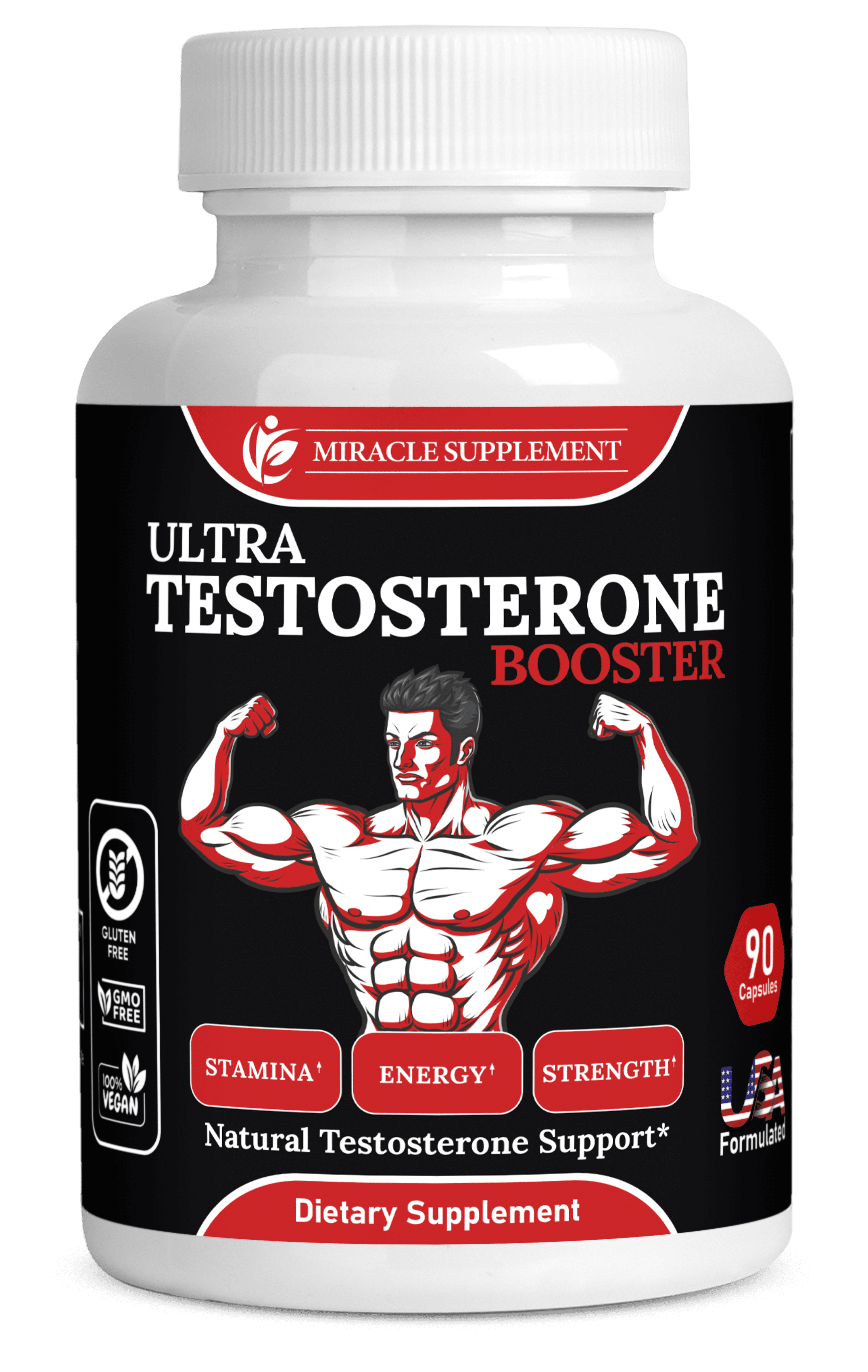 Ultra Testosterone Booster Testosterone Supplement for Vitality, Strength, and Performance for