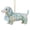 Dachshund, variant on Kuokaa Iridescent Christmas Hanging Ornament, Pale Shell-Look Plastic Pendant with Decorative Subject for Tree Garland and Window Display (Angel)