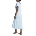 thumbnail image 2 of p.jamas Womens Blue Butterknit Nightgown Style-375660-BLUE, 2 of 2