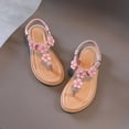 thumbnail image 6 of Gubotare Toddler Girl Sandals Girls' Sandals - Strappy Casual Sandals - Open Toe Summer Sandals for Toddler Girls Size 2.5 (Pink,Big Kids 2.5), 6 of 6