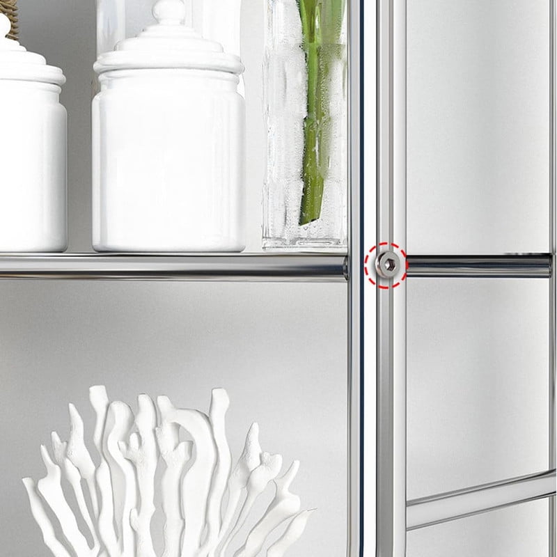 Over The Toilet Storage, 3-Tier Over Toilet Organizer Rack, Freestanding Above Toilet Shelf for Bathroom, Laundry, Space Saver, White