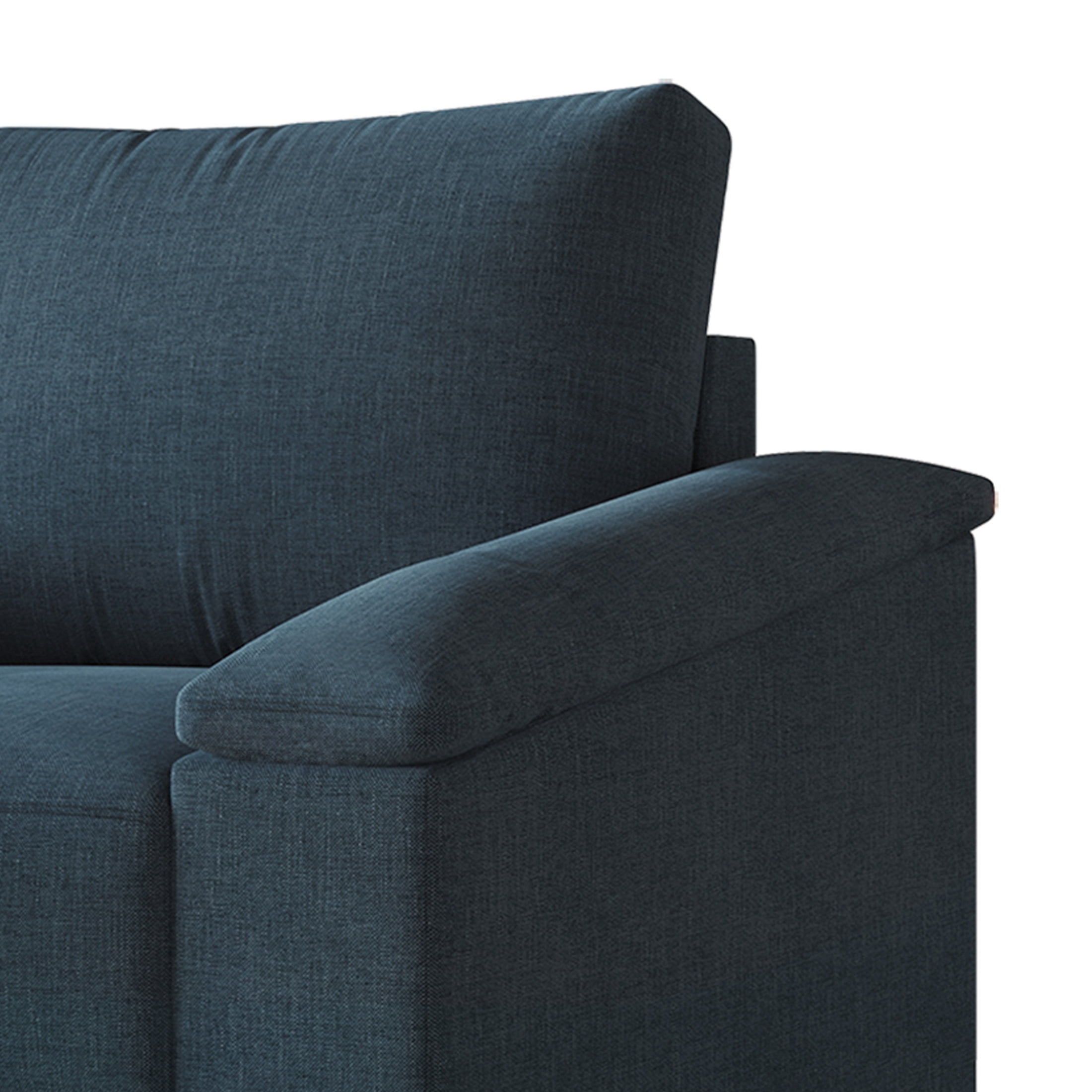 Castle Place Elegance Linen Upholstered Loveseat, Blue