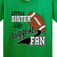 thumbnail image 4 of Inktastic Little Sister and Biggest Fan Football Player Youth T-Shirt, 4 of 5