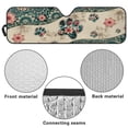 thumbnail image 6 of Yuyamidu Dog Paw Windshield Sun Shade Compatible with Wrangler JK JKU TJ, Boho Flowers Windshield Sunshade Sun Visor Blocks UV Rays, Sun Shade Shield Protector Compatible with Wrangler 1997-2018, 6 of 7