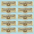 thumbnail image 2 of 10 Switch Plate Tags MIRROR Name Signs Labels Lacquered Brass Traditional Engraved Wall Light Switch Cover Labels | Renovators Supply, 2 of 2