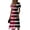 Red, variant on Minjewel Women's Striped V-Neck Short Sleeve Breton Top Shift Mini Dress - Summer Casual Beach Outfit, Loose Flowy Party Dress, Comfy Vacation Outfit,Orange,S