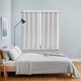 thumbnail image 4 of Pure Light Grey Kitchen Curtains 84 Inch Length, Simple Solid Color Grommet Top Bedroom Living Room Curtains, Light Filtering Cafe Curtain Drapes 2 Panels Set 104''x84'', 4 of 9
