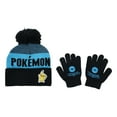 thumbnail image 1 of Pokemon Pikachu Kids Pom Beanie & Gloves Set, 1 of 6