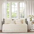 thumbnail image 2 of 6 Piece Reversible Scalloped Edge Daybed Cover Set Cream Daybed, 2 of 6