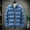 Blue, variant on Njoeus Men's Stand Collar Fleeces Lined Jacket Warm Thicken Puffer Padded Jacket Casual Winter Coat for Men Long Sleeve M-4XL(Available in Big & Tall)