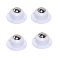 thumbnail image 3 of Juego de 4 mini ruedas giratorias autoadhesivas de 360 grados de rotación Ruedas de acero inoxidable Ruedas para muebles pequeños Contenedor Blanco Sunnimix ruedas ruedas, 3 of 6