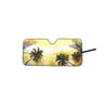 Auto Drive 1 Count Green Palm Tree Accordion Sunshade Product Size 63'' x 28.5''