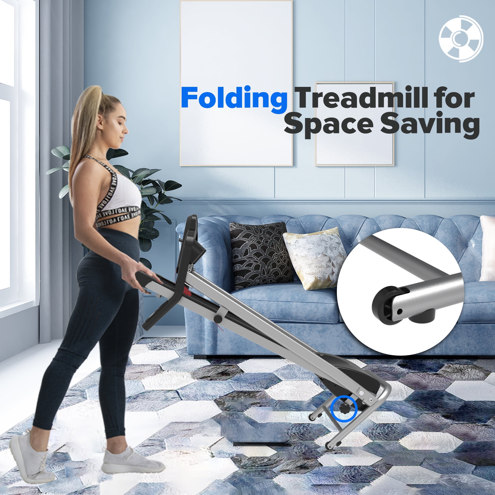 Space saving folding treadmill new arrivals