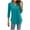 Mint Green-05, variant on STETMN Womens Cotton Tunic Tops Long Sleeve V Neck Tops Casual Loose Pleated Blouses