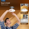 thumbnail image 4 of Amico Paquete de 12 luces LED empotrables de 6" 12.5 W regulables, 4 of 6