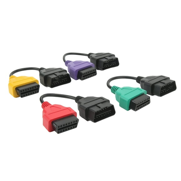 OB Scanner Adapter Cable,4pcs OBD2 Scanner Adapter OB Cable Connector OB Scanner Diagnostic Cable Smart Functionality