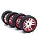 thumbnail image 4 of Kit de neumáticos Metal Hub Modified Neumático Reemplace la rueda de la piel plástica desmontable 1/28 Accesorios deportivos Reemplazo para WLTOYS K989 RED Inevent FN001339-01, 4 of 7