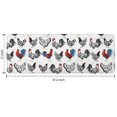 thumbnail image 7 of White Chicken Folk Pattern Kitchen Rug Mat,Kitchen Runner Rugs Non Skid Washable,Decorative Kitchen Floor Mats for Kitchen,Sink,Laundry,17"x47.2", 7 of 7