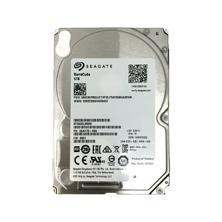 Seagate BarraCuda ST5000LM000 5TB 128MB Cache SATA 6.0Gb/s (15MM) 2.5" Internal Hard Drive (for Computer Desktop PC or Tivo) - 2 Year Warranty