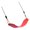 Red, variant on Outdoor Swing Seat with EVA Soft Board and Braided Rope, Backyard Seat for Patio Balcony Recreation