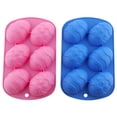 thumbnail image 6 of Opvise Cake Mold Easter Egg Shape Non-slip Silicone Fondant Chocolate Candy Dessert Mould for Bakery Pink, 6 of 7
