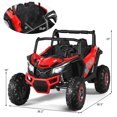 thumbnail image 2 of Costway 12V Electric Kids Ride-On Car 2-Seater SUV Off-Road UTV w/ Remote Red, 2 of 10