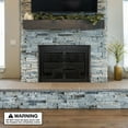 thumbnail image 5 of UniFlame "Gregory" Cabinet-style Fireplace Doors with Smoke Tempered Glass, 5 of 7