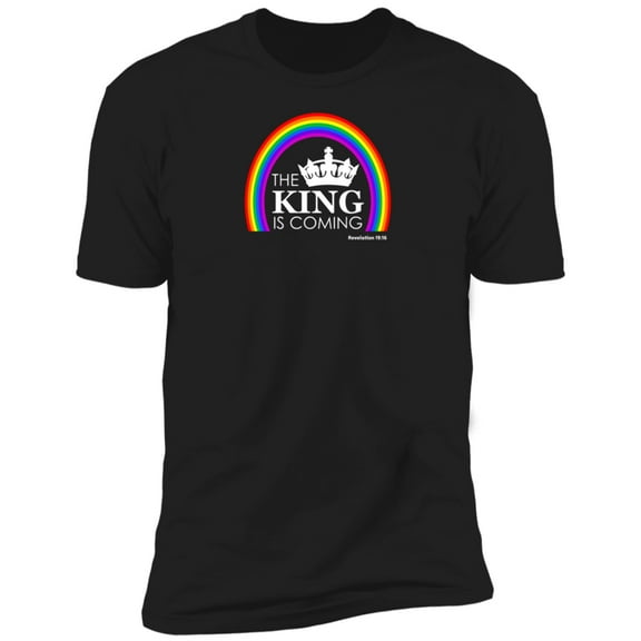 The King is Coming Men’s Premium Short Sleeve Tee Shirt