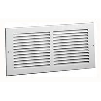 Tru Aire 8 in. H X 10 in. W 1-Way Powder Coat White Steel Return Air Grille