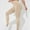Khaki, variant on High Waisted Leggings for Women Stretchy Yoga Workout Leggings Butt Lifting Athletic Skinny Pants Solid Leggings Activewear for Women